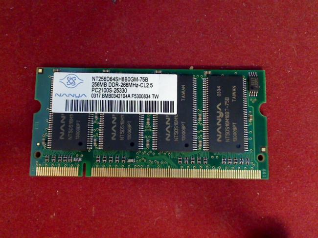256MB DDR PC2100S Nanya SODIMM Ram Arbeitsspeicher Terra 1555 MS2137