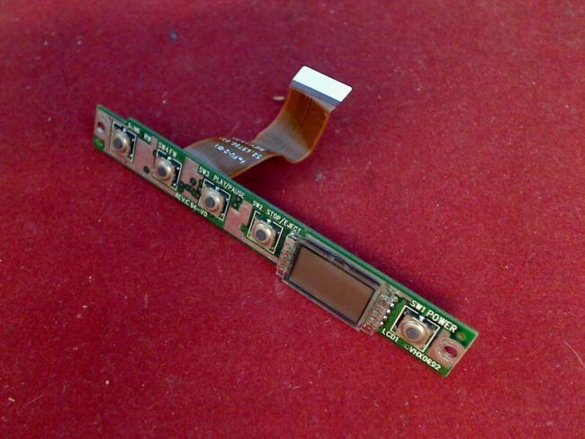 Multimedia Switch Schalter LED Anzeige Board & Kabel Terra 1555 MS2137