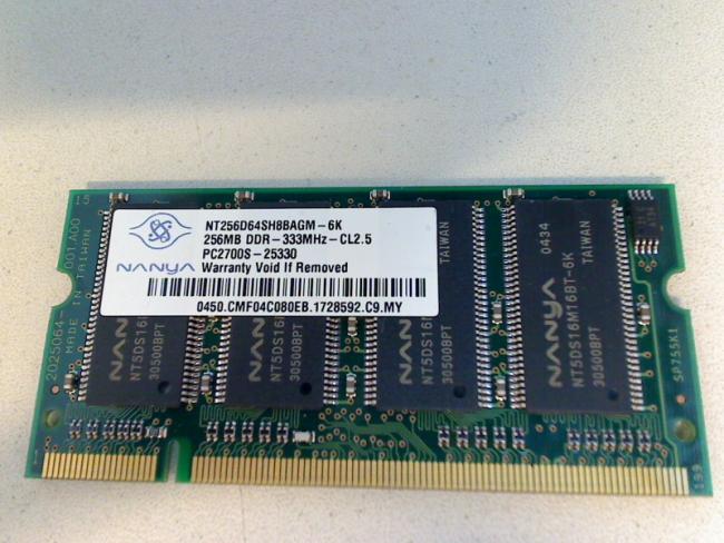 256MB DDR PC2700S SODIMM NANYA RAM Arbeitsspeicher Acer Aspire 1670 LW80