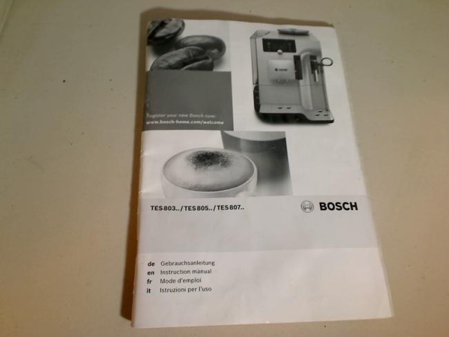 Bedienungsanleitung Gebrauchsanleitung Bosch VeroSelection 300
