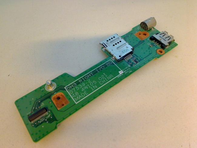 USB Port Simm Kart 48.4W105.021 Board Platine Modul Dell XPS M1530 PP28L