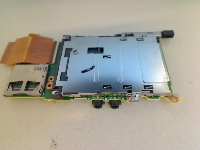 SD PCMCIA Card Reader Audio Board & Kabel Cable Fujitsu Lifebook S760
