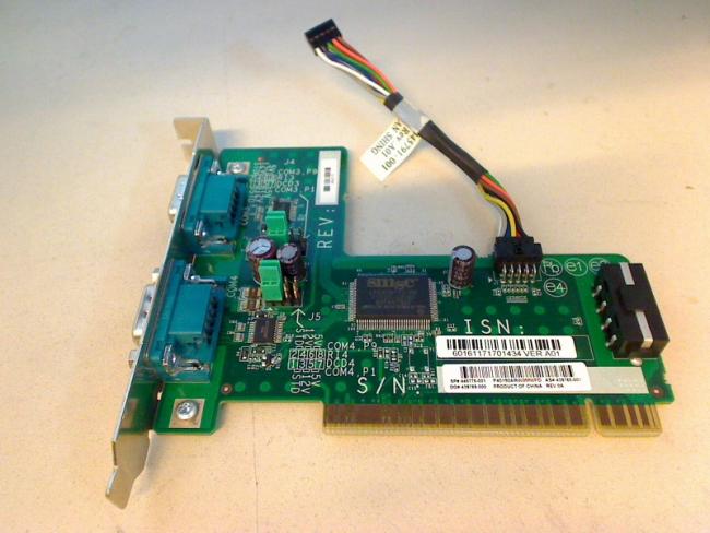 2Port Powered Serial seriell Port PCI Card 445775-001 Dell Studio XPS 8100