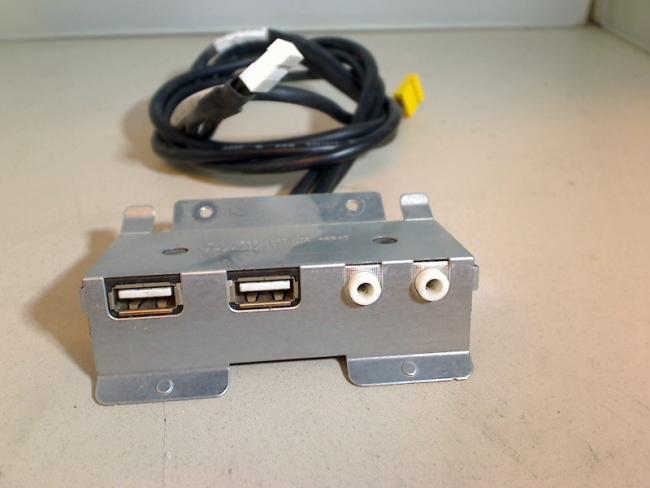 Audio Sound USB IO Panel with Cables Dell Studio XPS 8100