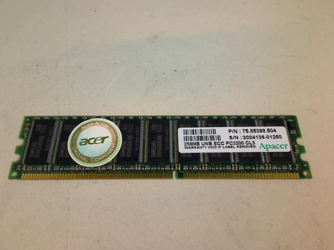 256MB UNB ECC PC3200 CL3 Apacer RAM Memory Acer Altos G310