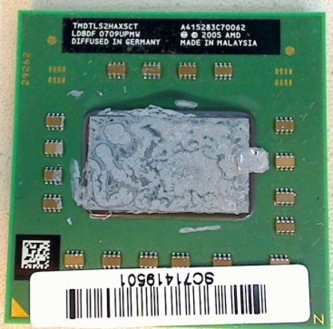 1.6 GHz AMD Turion 64 X2 TL52 TL-52 CPU Prozessor Fujitsu AMILO Pa2510 (3)