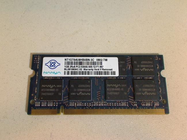 1GB DDR2 PC2-5300S NANYA SODIMM RAM Samsung X11 NP-X11E