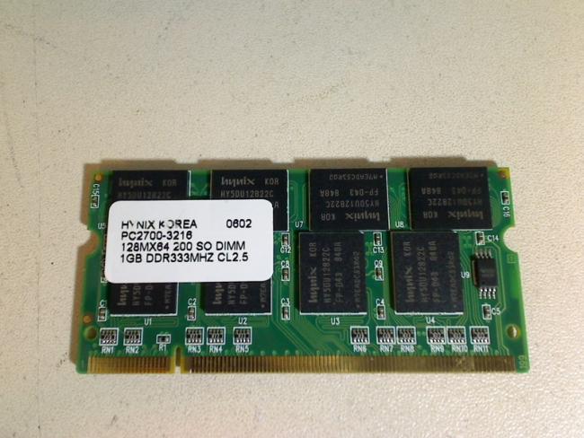 1GB DDR PC2700 333MHz SODIMM RAM Arbeitsspeicher Fujitsu Amilo A1630 (2)