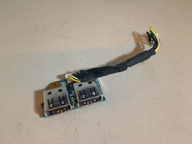USB Port 2-Fach Board & Kabel Cable Sony Vaio PCG-Z1XEP PGC-5A2M