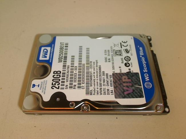 250GB WD2500BEVT - 22ZCT0 2.5" SATA HDD Acer Aspire one Pro KAVA0