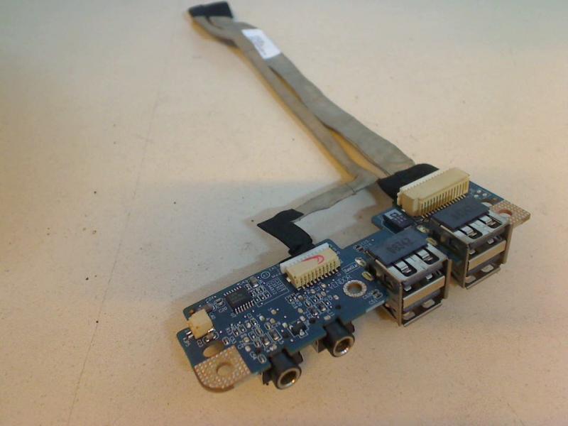 USB 4-Fach Port Audio Sound Board Karte Kabel HP Compaq 8710p