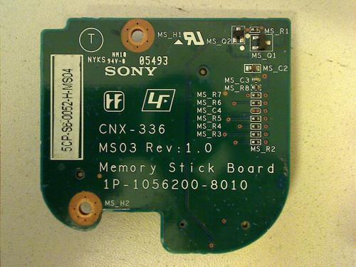 Memory Stick Board CNX-336 Sony PCG-7162M VGN-NS38M
