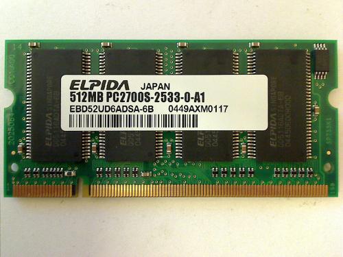 ELPIDA 512MB DDR PC2700 Ram IBM 2373 2374 T41 T42