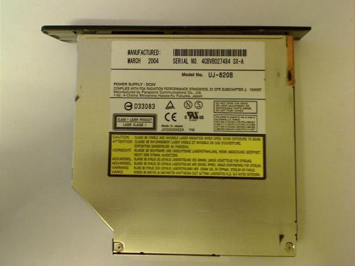 DVD Brenner UJ-820B mit Blende & Halter Sony PCG-9P8M PCG-K115S