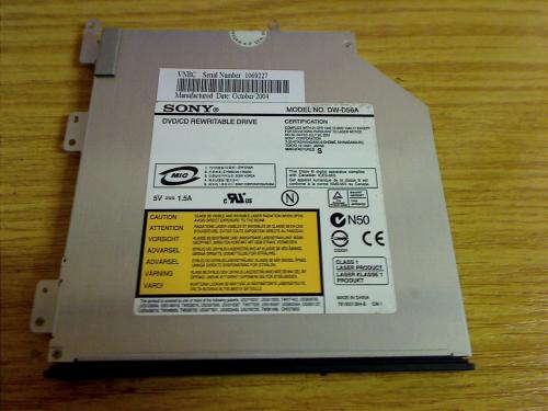 DVD Brenner DW-D56A aus Sony PCG-8R6M VGN-A215M