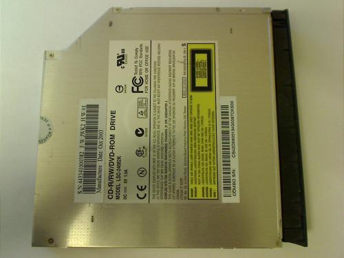 DVD ROM CD-R/RW LSC-24082K Blende & Halter Fujitsu Siemens AMILO M7400