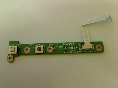 Power Switch Button Einschalter Board Kabel Cable Sony PCG-C1XD