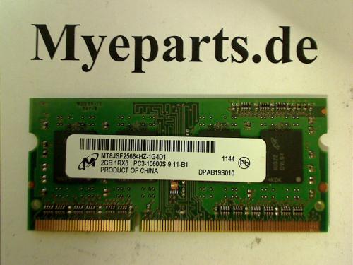 2GB DDR3 PC3-10600 SODIMM MT Ram Arbeitsspeicher Fujitsu AH530
