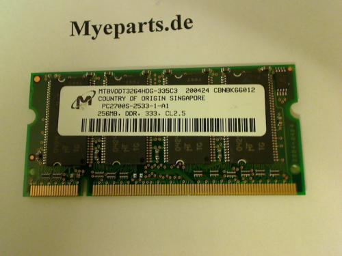 256MB DDR 333 PC2700 Ram Arbeitsspeicher HP Compaq nc4000