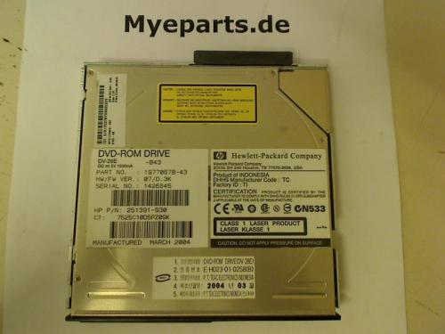 DVD-ROM Drive DV-28E mit Blende Adapter & Halterung HP Compaq nc6000