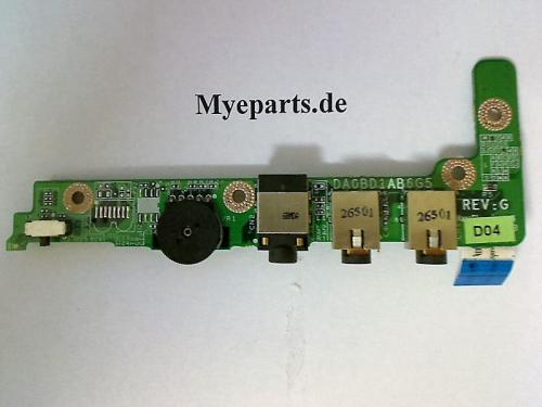 Audio Sound Wlan Switch Schalter Board Kabel Cable Toshiba P100-490