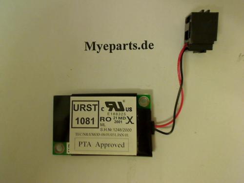FAX Modem Board Karte Modul mit Kabel Cable Buchse Toshiba 4600