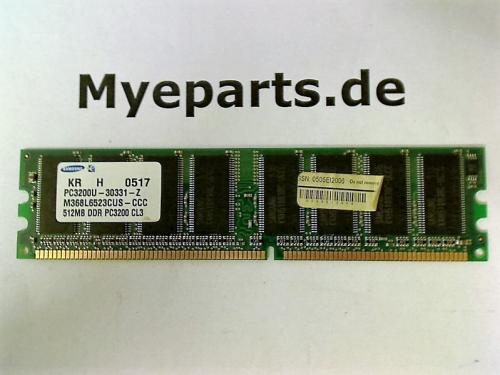512MB DDR PC3200 CL3 Samsung Ram Memory Arbeitsspeicher Gericom Hummer