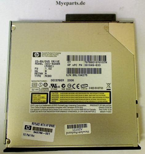 CD-RW DVD ROM Drive GCC-4244N mit Blande, Adapter & Halterung HP Compaq nc6000