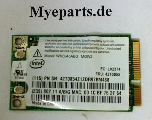 Wlan W-Lan WiFi Karte Board Modul Lenovo T61 6463 15.4"