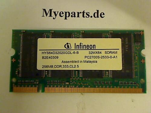 256MB DDR 333 PC2700 SODIMM Ram Arbeitsspeicher Memory Acer Aspire 1610