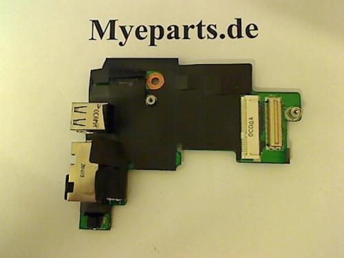 USB Port Lan Netzwerk Buchse Board Platine Modul Dell E5410