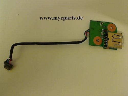 USB Port Buchse Board Kabel Karte Modul Platine HP dv9700 dv9830eg