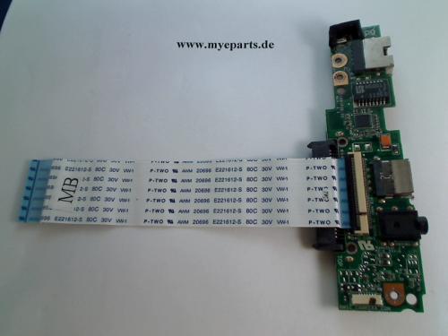 Power Switch USB Audio Lan HDD Board mit Kabel Cable Asus R101D - BLK051S