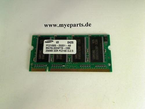 256MB DDR PC2100 Samsung SODIMM Ram Arbeitsspeicher Fujitsu LifeBook C1110