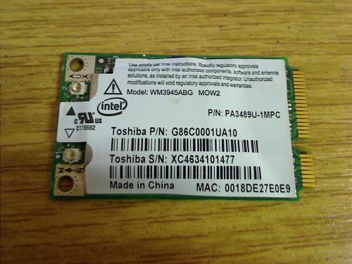 Wlan WiFi Netzwerkkarte Platine Modul aus aus Toshiba A100-283 PSAA8E-1DL044GR