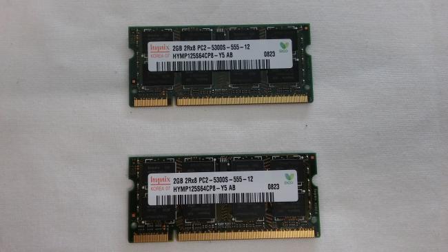 2x RAM Arbeitsspeicher 2GB 2Rx8 HP 8510 p