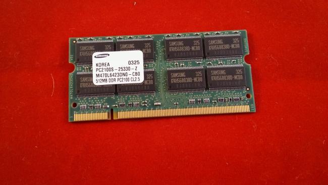 RAM Arbeitsspeicher 512 MB DDR IBM Thinkpad 370 (2373)